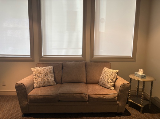 A therapy room at the Leslie Street office of Newmarket Therapy Centre